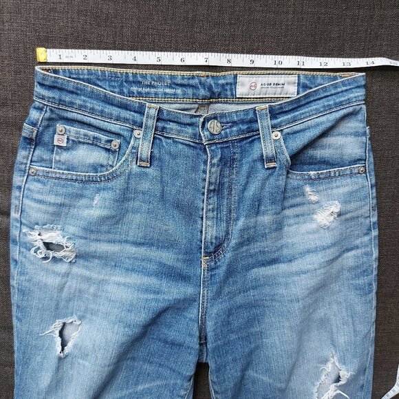 AG Adriano Goldschmied The Phoebe Vintage High Waisted Tapered Leg Jeans - Picture 7 of 10